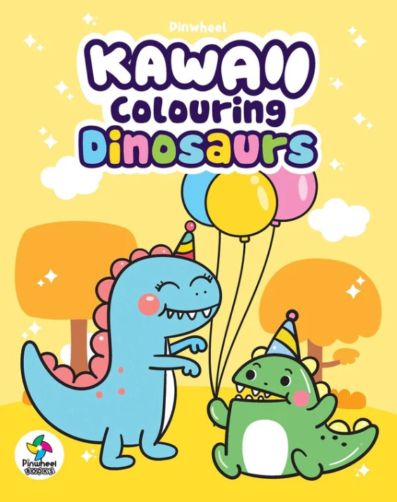 KAWAII COLOURING DINOSAURS